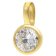 GLIZZ GL1458 Anhänger Gold 333 Lab Grown Diamant 0,50 ct + vergoldete Kette 2