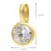 GLIZZ GL1458 Anhänger Gold 333 Lab Grown Diamant 0,50 ct + vergoldete Kette 6