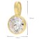 GLIZZ GL1460 Anhänger Gold 333 Lab Grown Diamant 1,0 ct + vergoldete Kette 6