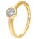 GLIZZ GL1466 Damenring Gold 333 mit Lab Grown Diamant 0,50 ct. Brillantring 1