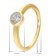 GLIZZ GL1466 Damenring Gold 333 mit Lab Grown Diamant 0,50 ct. Brillantring 4