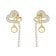Guess JUBE06053JWYGT/U Damen-Ohrringe Pavé Herz Ohrhänger Goldfarben 1