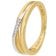GLIZZ GL1673 Diamant-Damenring Gold 585/14K Zweifarbiger Brillantring 1