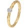 GLIZZ GL1678 Damenring Gold 585 / 14K mit Diamant 0,06 ct 1