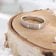 GLIZZ GL1680 Damenring mit Diamant Weißgold 585/14K Brillant 0,04 ct TW SI 2