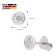 GLIZZ GL1687 Damen-Ohrringe Ohrstecker Weißgold 585 mit Diamanten 0,5 Ct 4