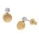 GLIZZ GL1683 Women's Stud Earrings 14K Gold 585 with Diamonds 1