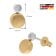 GLIZZ GL1683 Women's Stud Earrings 14K Gold 585 with Diamonds 5