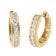 GLIZZ GL1684 Damen-Ohrringe Klapp-Creolen Gold 333 / 8K mit Zirkonia 1