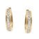 GLIZZ GL1684 Damen-Ohrringe Klapp-Creolen Gold 333 / 8K mit Zirkonia 2