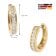 GLIZZ GL1684 Damen-Ohrringe Klapp-Creolen Gold 333 / 8K mit Zirkonia 4