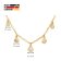 GLIZZ GL1688 Damen-Halskette Gold 333 / 8K mit 5 Zirkonia 4