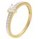 GLIZZ GL1189 Women's Engagement Ring Gold 333/8ct with Cubic Zirconia Heart 1