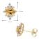 GLIZZ GL1272 Damen-Ohrringe 333 Gold mit Beryll und Lab-Grown Diamanten 5