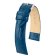 Hirsch 12302880-2-18 Watch Strap Crocograin M 18 mm Blue Leather 3