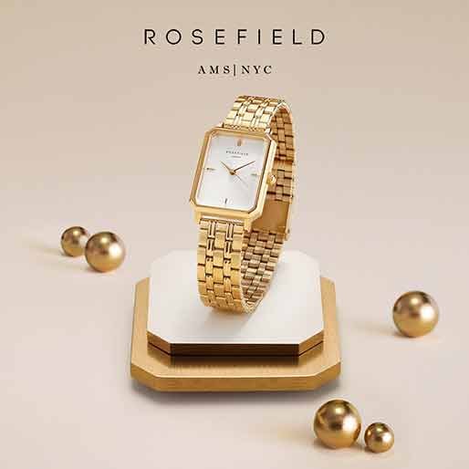 Rosefield Damenuhr Octagon Goldfarben